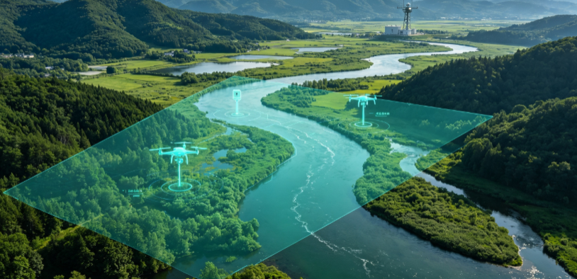 渝水区GEO 全域空间监测筑牢生态屏障，空间技术支撑环境治理与灾害防御